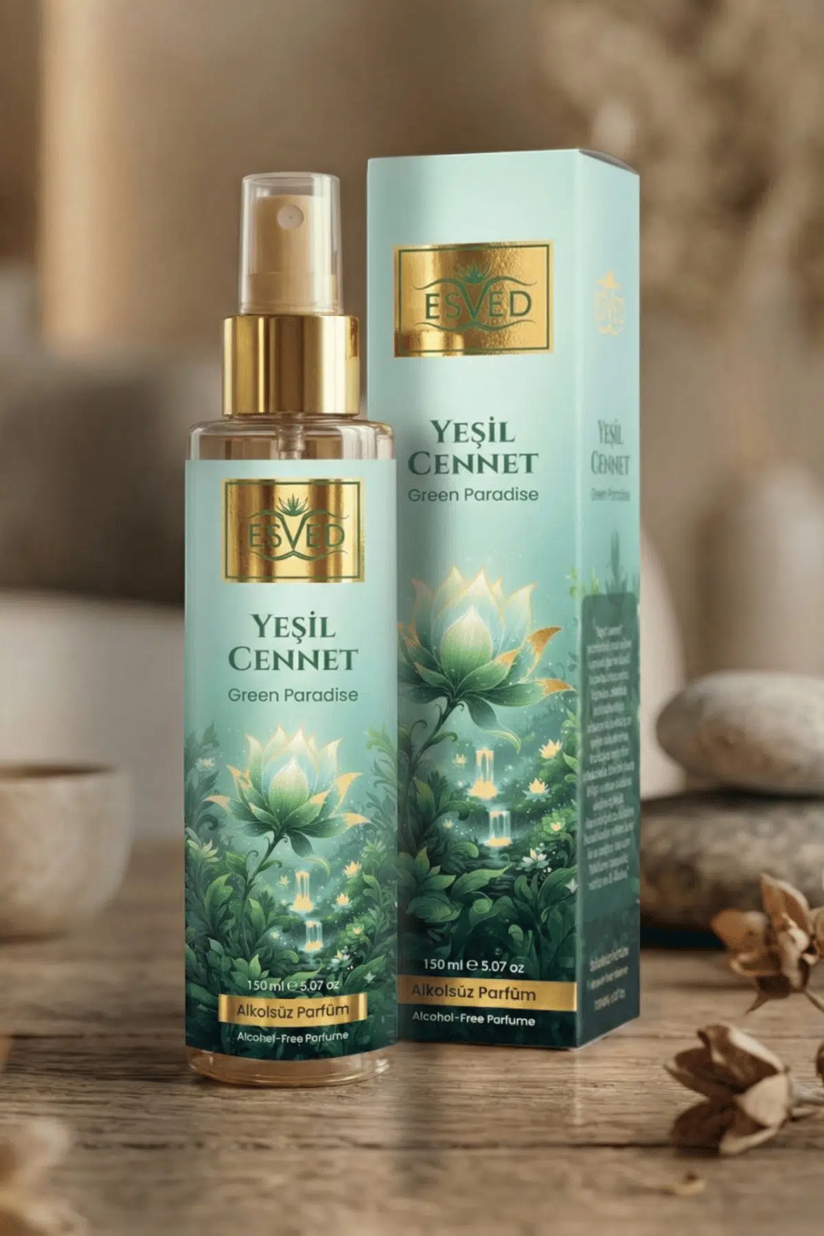 Yeşil Cennet Kokusu Alkolsüz Parfüm 150 ml.